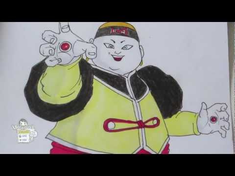 How to draw Android 19 from Dragon Ball 人造人間１９号