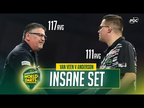 ABSOLUTELY INSANE SET! Gian van Veen v Gary Anderson - 2025/26 Paddy Power World Darts Championship