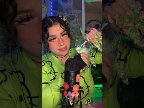 Have you tried Edible Crystals?😋💚 #asmr #shorts