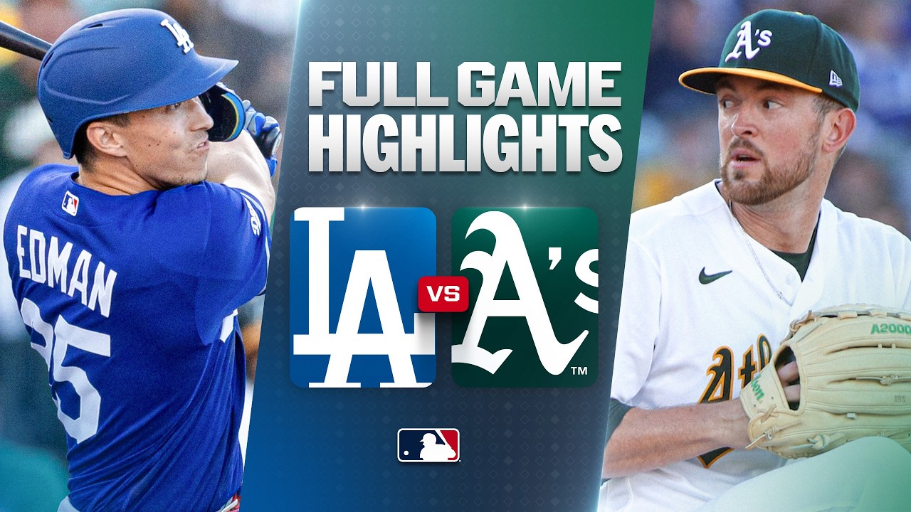 7월1일 LA다저스 애슬레틱스 MLB 하이라이트