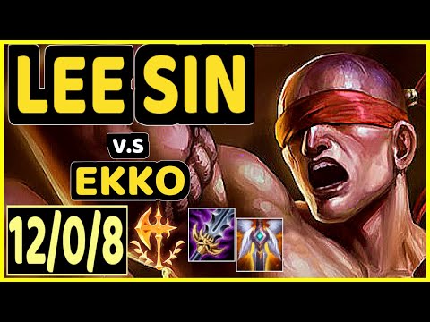 CAEDREL (LEE SIN) vs EKKO - 12/0/8 KDA JUNGLE CHALLENGER GAMEPLAY - EUW