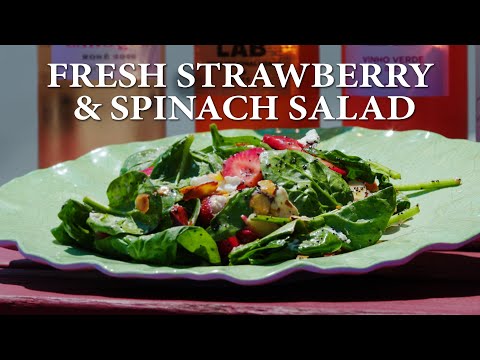 Fresh Strawberry & Spinach Salad Recipe - A Summertime Favorite