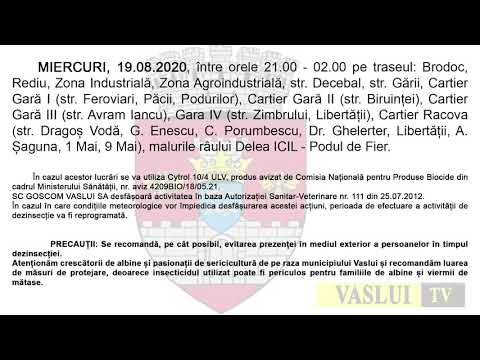 ANUNȚ DEZINSECȚIE!!!