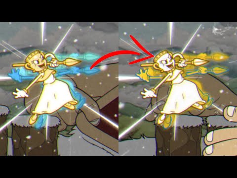 Cuphead DLC - Normal Ms Chalice vs Golden Ms Chalice Super Art Comparison