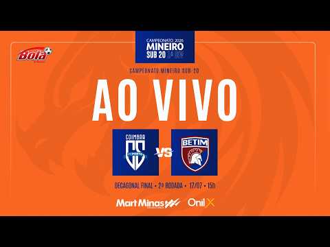COIMBRA FC PORTO x BETIM – AO VIVO | ESTADUAL 2026 - SUB-20 - RODADA 2 - DECAGONAL