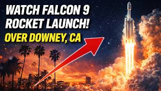 THE SKY JUST OPENED UP! SpaceX Over Downey. 🌌😱