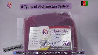 Six Types Of Afghanistan Saffron