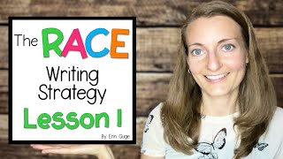 RACE Writing Strategy Lesson 1: Practice R and A Orally