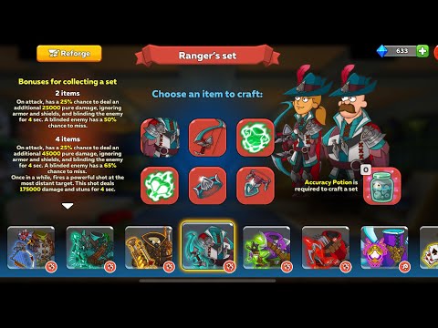 Archer Set /Ranger’s Set #hustlecastle #gameplay