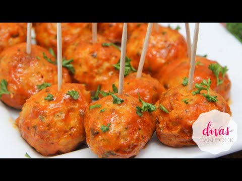 Buffalo Chicken Meatballs! So GOOD!