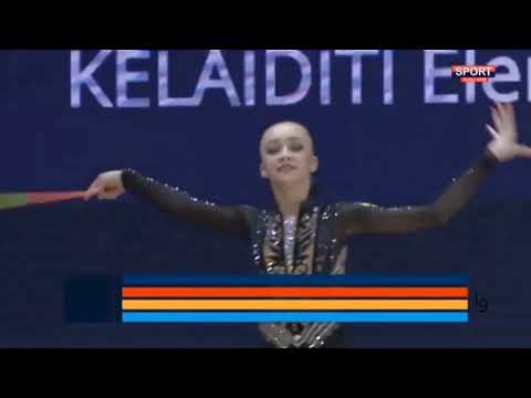Khrystyna Pohranychna Ribbon AA Qualifications World Cup Tashkent 2021