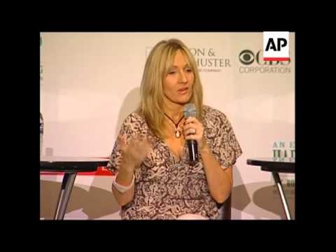 Author speaks of writing final Harry Potter book