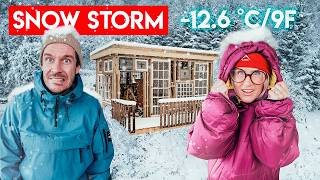 Huge SNOWSTORM hits our cottage in Scottish Highlands!