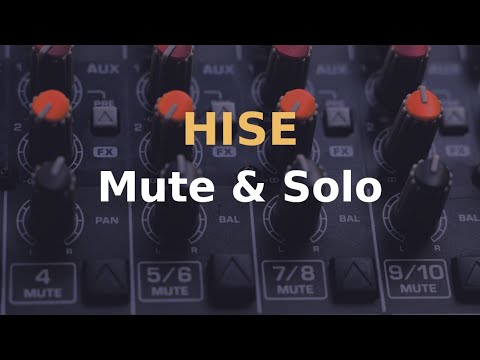 How to create mute and solo buttons in HISE