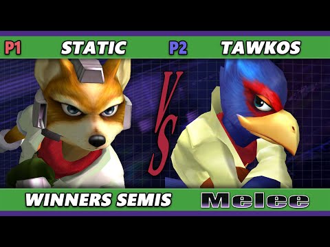S@X 457 Winners Semis - Static (Fox) Vs. Tawkos (Falco) Smash Melee - SSBM