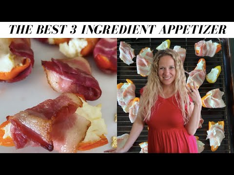 Cream Cheese Stuffed Sweet Peppers [3 Ingredients]