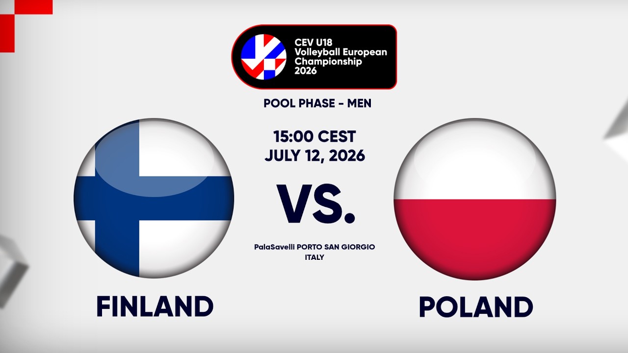 Full Match | Finland vs. Poland | CEV U18 Volleyball European Championship 2026 | Men