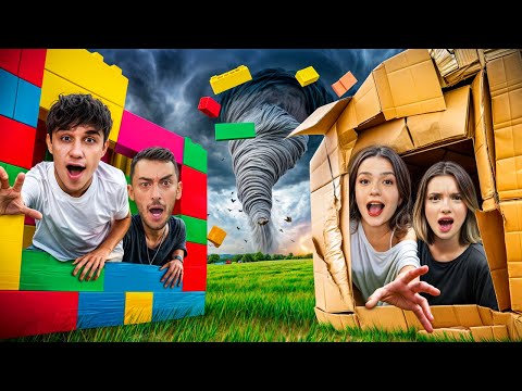 THE ONE WHO BUILDS THE STRONGEST HOUSE WINS 2!? (Boys vs. Girls) Ahmet Can Dündar | Feride | Sıla...