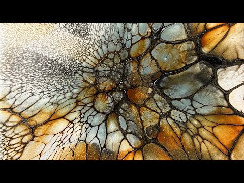 121. Easy Bloom Technique in earth tones and sage; easy blooming and lacing process