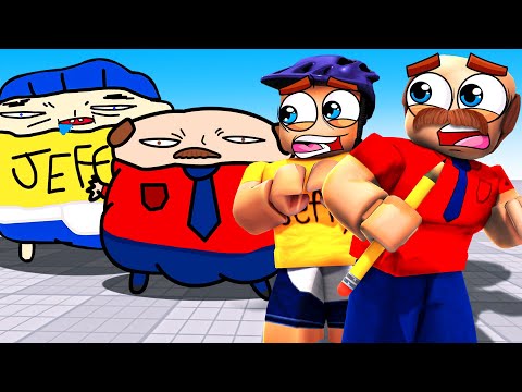 Jeffy & Marvin BECOME What they Draw In Roblox!