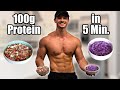 Geheime Fitness-Mahlzeit mit 100g Eiweiß für Muskelaufbau und Fettabbau in nur 5 Minuten (Low-Carb)