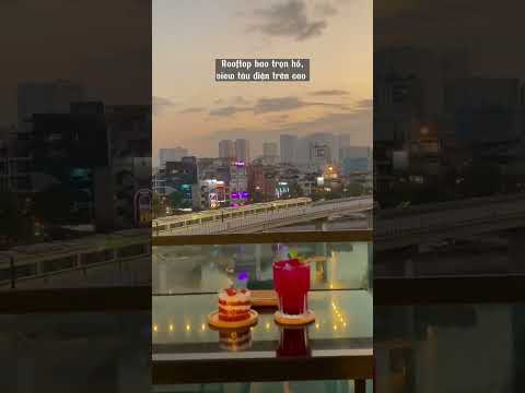 Tiệm cafe view hồ ngắm hoàng hôn siêu chill #lelacafe #cafe #rooftop
