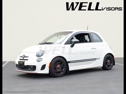 WELLvisors side window deflector vent visor Installation Video FIAT 500 500c 500e 12-19