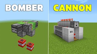 5 EASY TNT Cannons in Minecraft Bedrock! (Tutorial