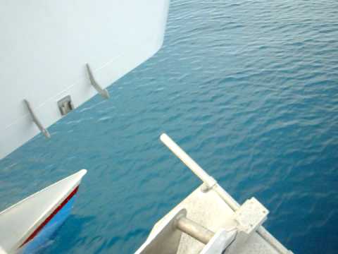 Flying over the water