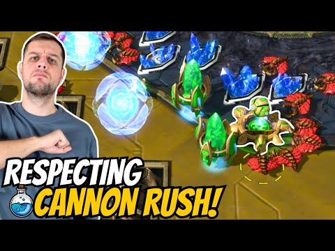Korean Pro respects my Cannon Rush! | StarCraft 2