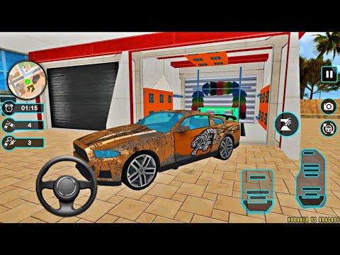 Car Wash Garage Service Workshop - Tiger Sport Car Unlocked & Wash - Best Android Gameplay FHD