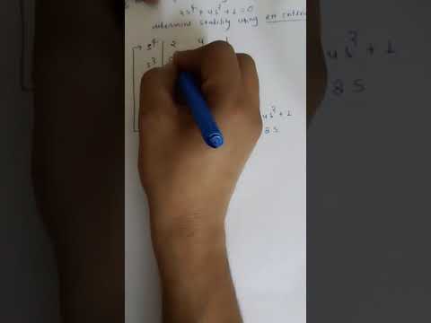 Numerical_15_stability using RH criterion