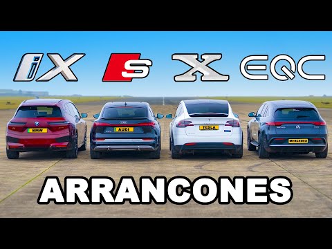 BMW iX vs Tesla Model X vs Audi e-tron S vs Mercedes EQC: ARRANCONES