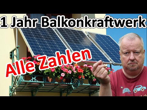 This is what a balcony power plant with storage achieves - 1 year - all figures
