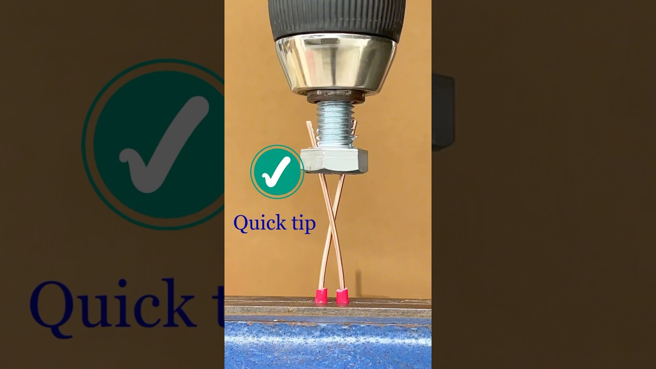 Have you tried twisting wires quickly with a drill? #diy