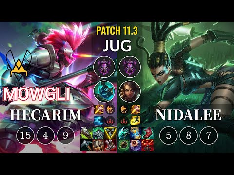 VIT Mowgli Hecarim vs Nidalee Jungle - KR Patch 11.3