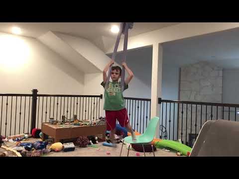 Basic tricks on an aerial hammock #2