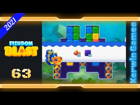 Fishdom Blast Level 63 - No Boosters - 32 moves (2021)