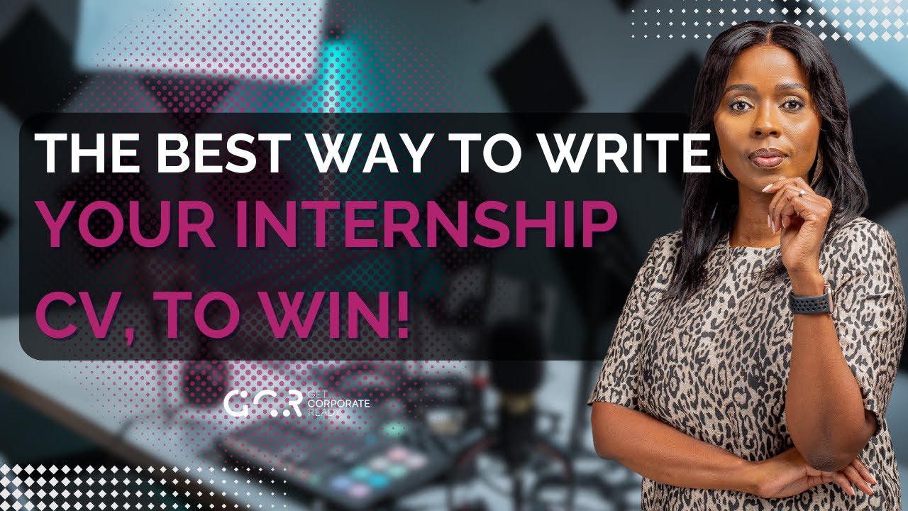 Apply for an internship? This is how you craft your CV! 🙌