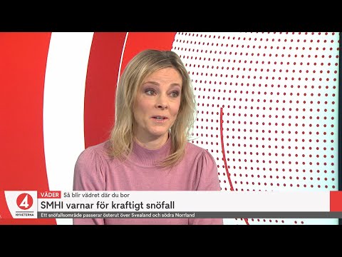 SMHI varnar för kraftigt snöfall – så blir vädret där du bor | TV4Nyheterna | TV4 & TV4 Play