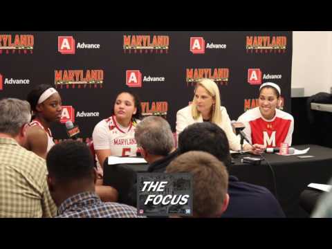 #4 Maryland vs #1 UConn Post Game-UMD Kaila Charles,Destiny Slocum,Brenda Frese,Brionna Jones