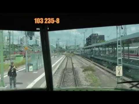 Führerstandsmitfahrt BR 103 (103 235 ins Bw Stuttgart)
