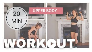 20-Minute Upper Body & Warm-Up Routine | Dumbbell Strength Workout