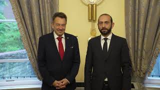 Արարատ Միրզոյանի հանդիպումը Կարմիր խաչի միջազգային կոմիտեի նախագահ Պիտեր Մաուրերի հետ