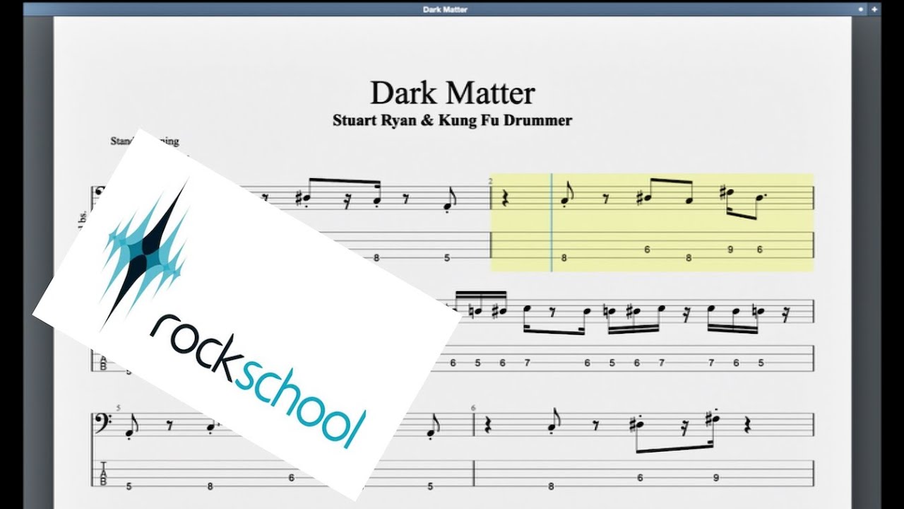 Dark Matter Rockschool Grade 8 Bass