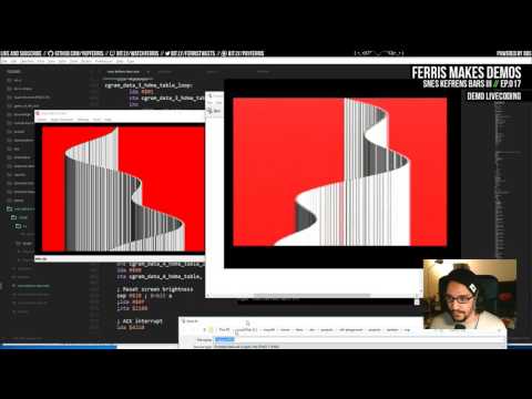 Ferris Makes Demos Ep.017.5 - SNES Kefrens Bars III (HW test)