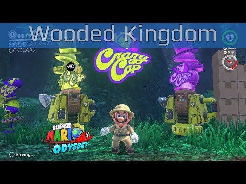 Super Mario Odyssey - Wooded Kingdom Walkthrough [HD 1080P/60FPS]