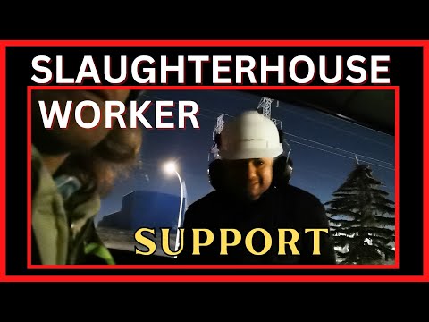 Slaughter house worker support #slaughterhouse #support #vegan