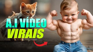 INTELIGÊNCIA ARTIFICIAL pra CRIAR VÍDEOS VIRAIS Grátis!