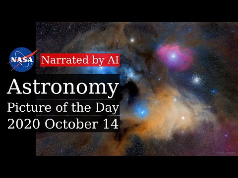 APOD: 2020-10-14 - The Colorful Clouds of Rho Ophiuchi (Narrated by Salli)